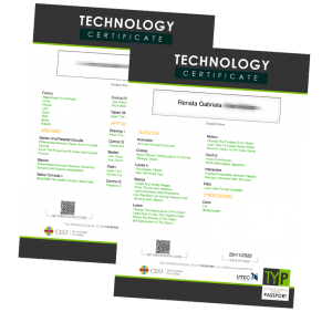 TYP-CERTIFICATIONS TYP Tecnology Certificate